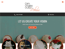 Tablet Screenshot of cainscreativecakes.com